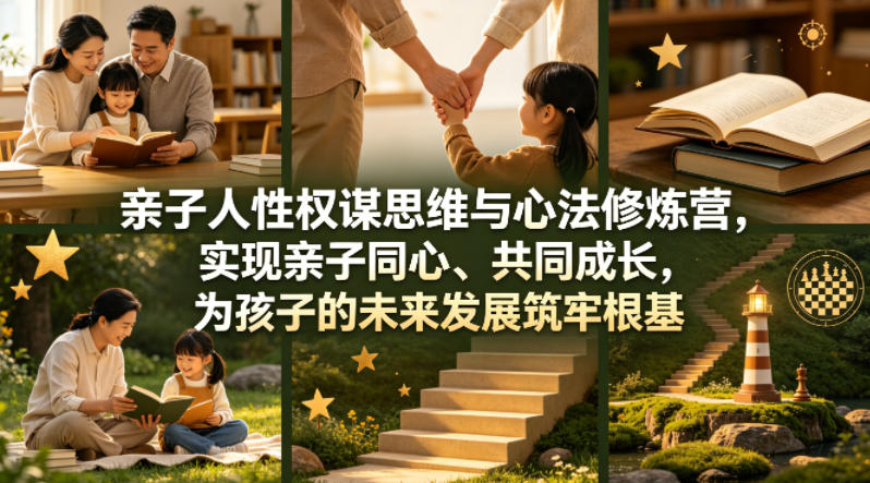 亲子人性权谋思维与心法修炼营，实现亲子同心、共同成长，为孩子的未来发展筑牢根基【音频】-资源教程须哥