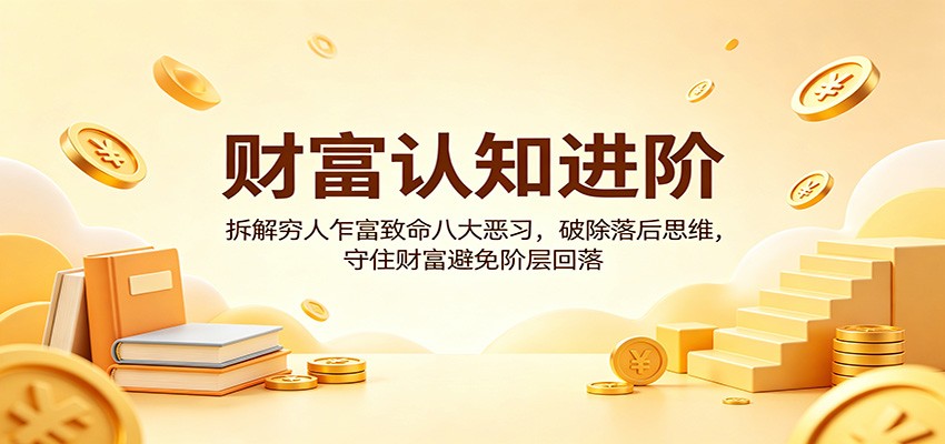 财富认知进阶：拆解穷人乍富致命八大恶习，破除落后思维，守住财富避免阶层回落-资源教程须哥