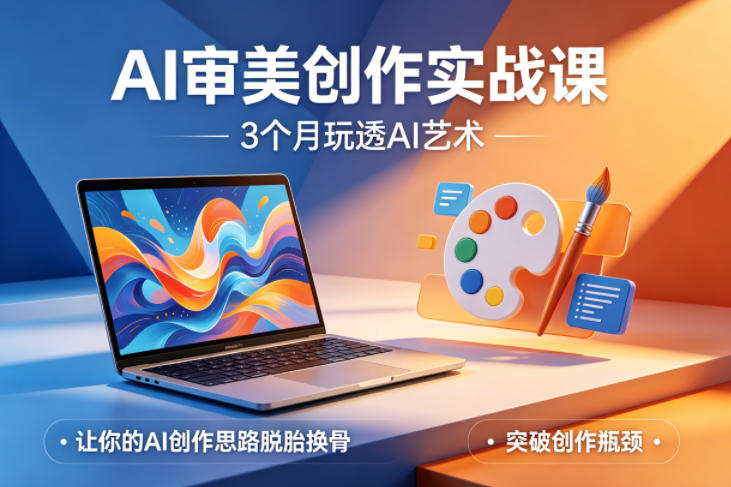 AI审美创作实战课，3个月玩透AI艺术，让你的AI创作思路脱胎换骨，突破创作瓶颈-资源教程须哥