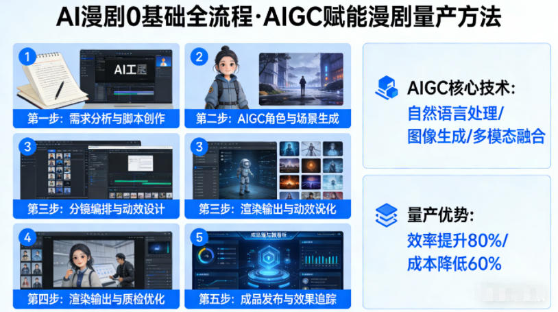 AI漫剧0基础全流程，快速掌握AIGC赋能的漫剧量产方法-资源教程须哥