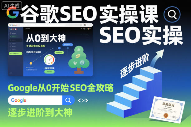 谷歌SEO实操课，Google从0开始SEO全攻略，逐步进阶到大神(更新26年)-资源教程须哥