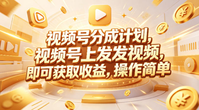 视频号分成计划，599元众筹的Red团队课程，视频号上发发视频，即可获取收益，操作简单-资源教程须哥