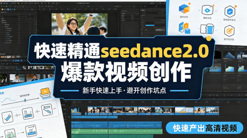 快速精通seedance2.0爆款视频创作，快速产出高清视频，避开大量创作坑点，新手也能快速上手-资源教程须哥
