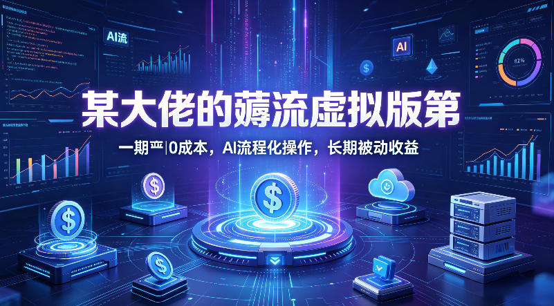 某大佬的薅流虚拟版第一期丨0成本，AI流程化操作，长期被动收益-资源教程须哥