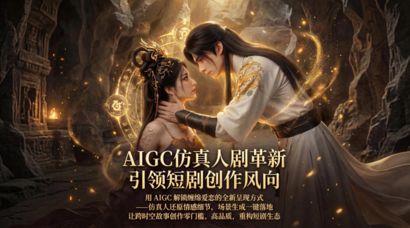 AIGC仿真人《合欢宗》短剧教学，用AIGC解锁缠绵爱恋的全新呈现方式，让跨时空故事创作零门槛、高品质，重构短剧生态-资源教程须哥