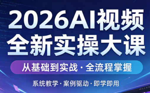 2026AI视频全新实操大课-资源教程须哥