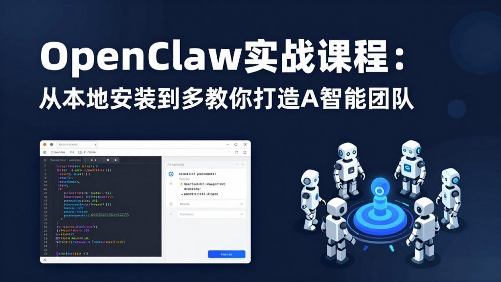 OpenClaw实战课程：从本地安装到多Agent协同，手把手教你打造AI智能团队-资源教程须哥