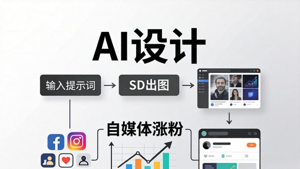 人人都是AI设计师：SD出图+自媒体涨粉一站教学，告别图文素材焦虑，AI设计让你轻松避开内卷-资源教程须哥