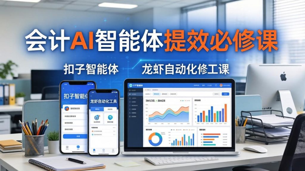 财务会计AI智能体提效必修课：扣子智能体+龙虾自动化+报表分析，一站式提升财务工作效率-资源教程须哥