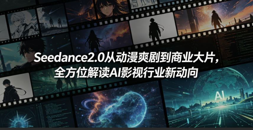 Seedance2.0从动漫爽剧到商业大片，全方位解读AI影视行业新动向-资源教程须哥