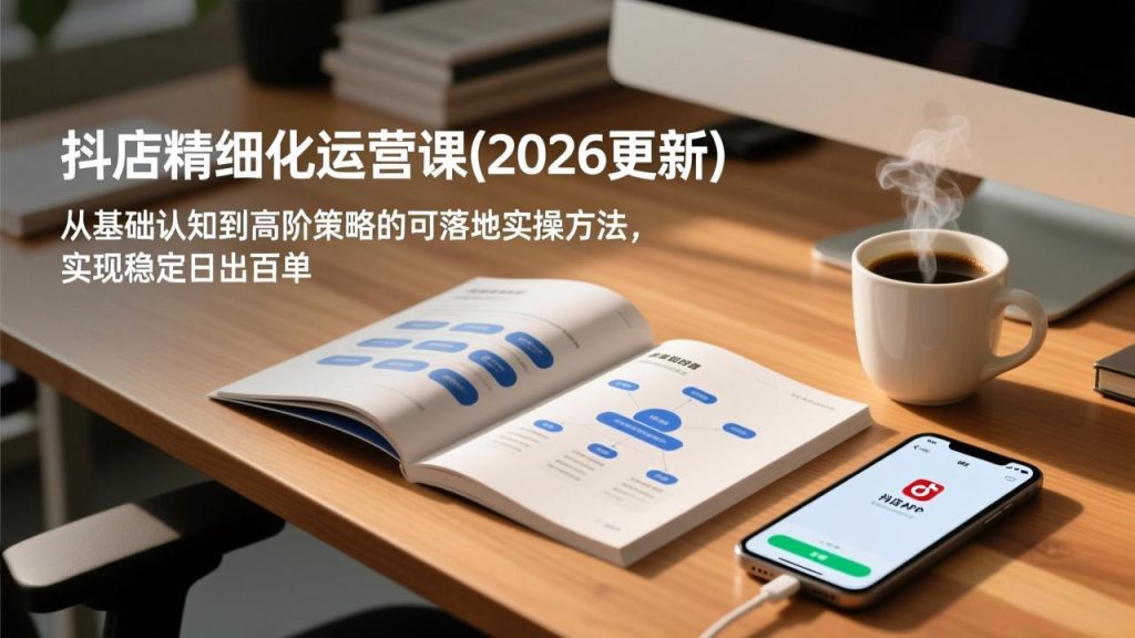 抖店精细化运营课(更新5月-资源教程须哥