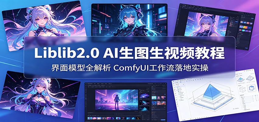 Liblib2.0 AI生图生视频教程：界面模型全解析，ComfyUI工作流落地实操-资源教程须哥