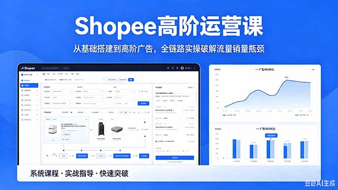 Shopee高阶运营课-2026年5月更新,从基础搭建到高阶广告,全链路实操破解流量销量瓶颈-资源教程须哥