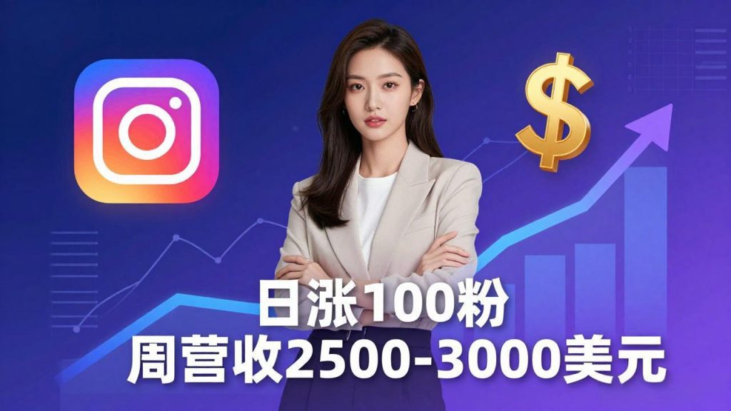 想做数字产品？Sheri亲授：日涨100粉、每周2500至3000美元的营收，Instagram躺着赚-资源教程须哥