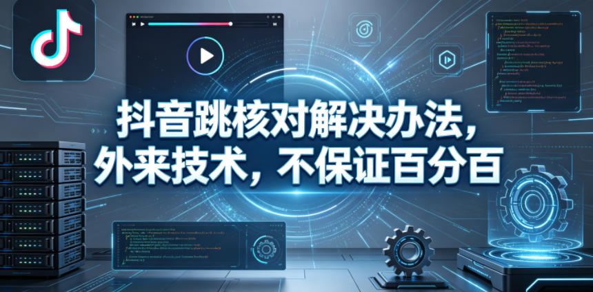 抖音跳核对解决办法，外来技术，不保证百分百-资源教程须哥