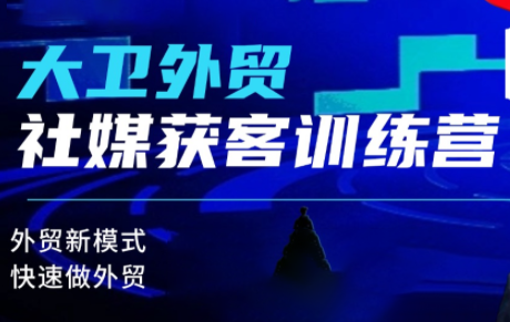大卫老师·外贸社媒获客独家训练营(更新4月)-资源教程须哥