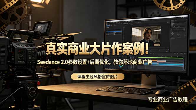 真实商业大片作案例！Seedance 2.0参数设置+后期优化，教你落地商业广告-资源教程须哥